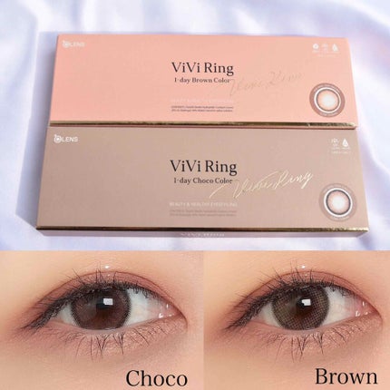 ViVi Ring 1day/OLENS/ワンデー(1DAY)カラコンを使ったクチコミ(1枚目)
