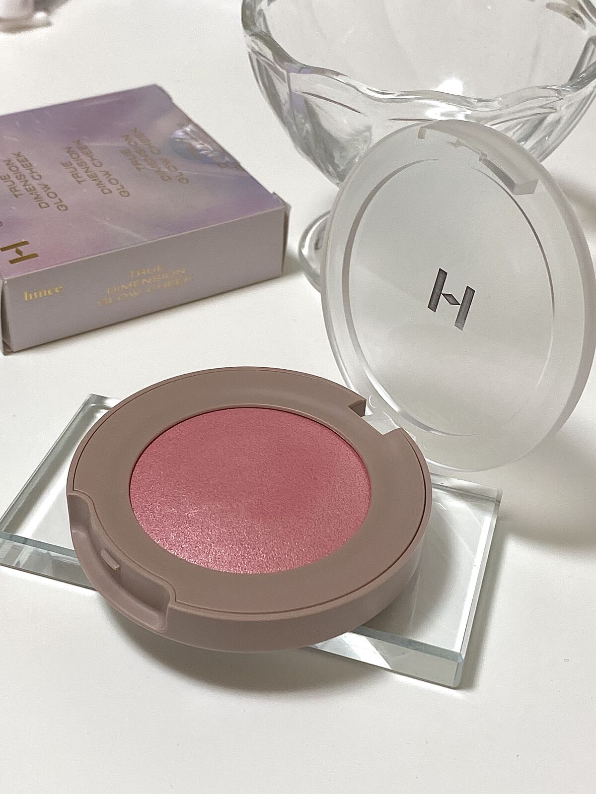 トゥルーディメンショングロウチーク/hince/パウダーチークを使ったクチコミ（3枚目）