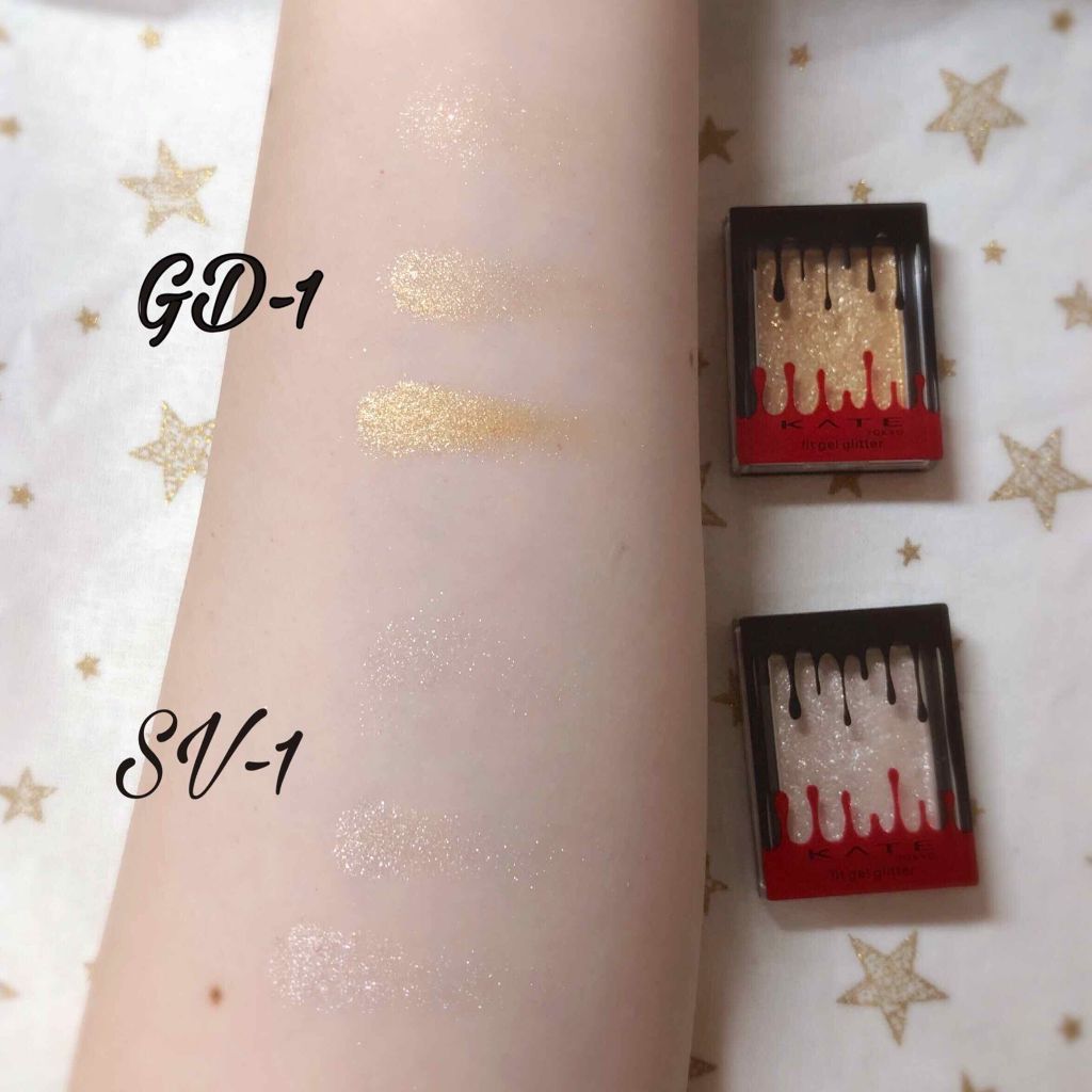 フィットジェルグリッター/KATE/ジェル・クリームアイシャドウを使ったクチコミ(3枚目)