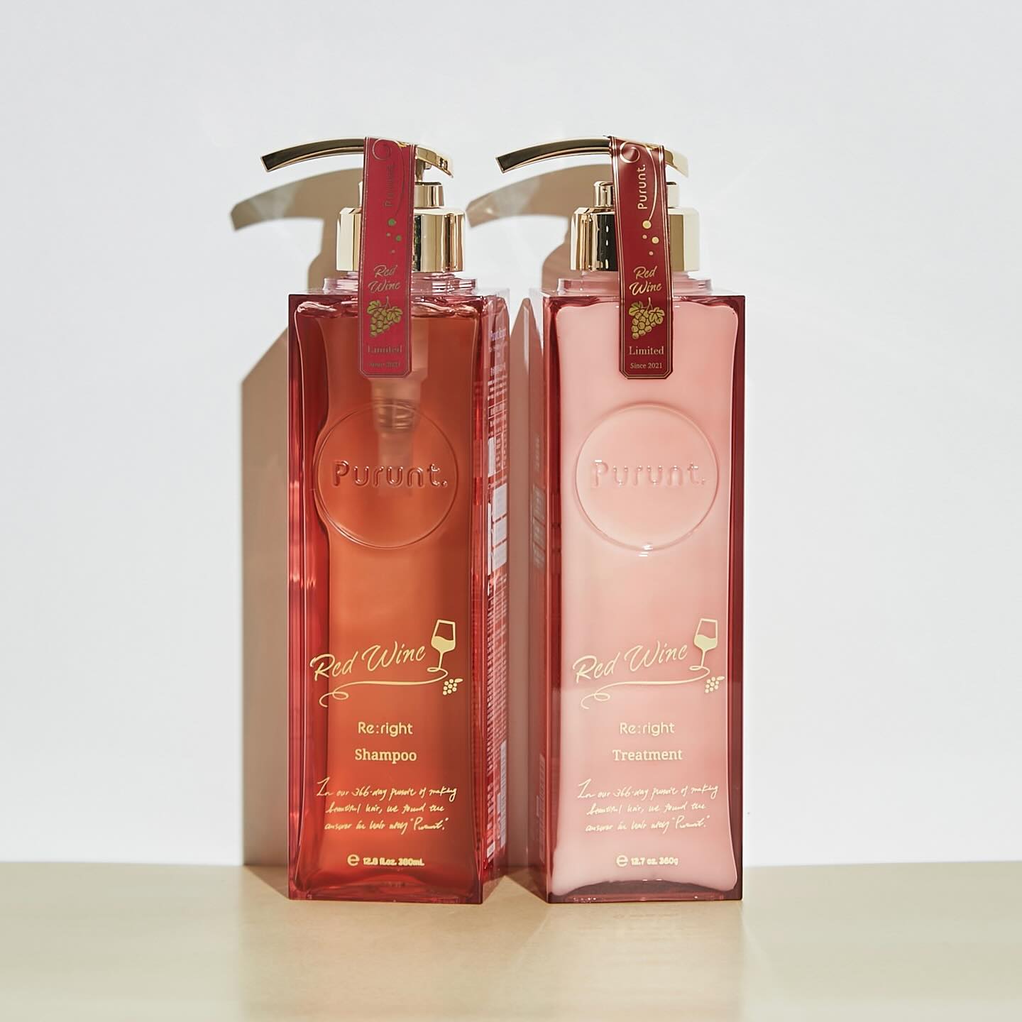 プルント　リライトペアセット　レッドワイン/Purunt./市販シャンプーを使ったクチコミ（1枚目）