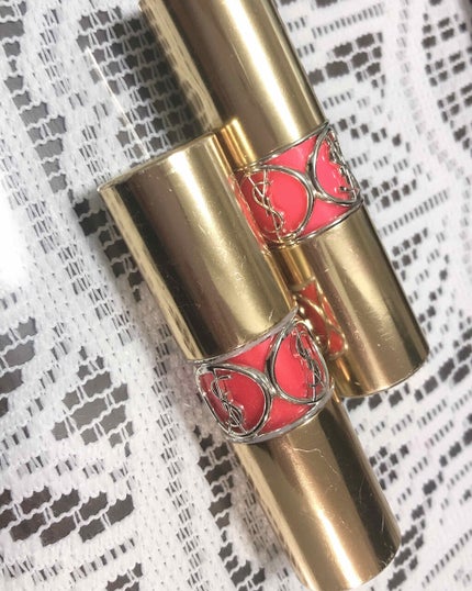 ルージュ ヴォリュプテ シャイン/YVES SAINT LAURENT BEAUTE/口紅を使ったクチコミ(3枚目)