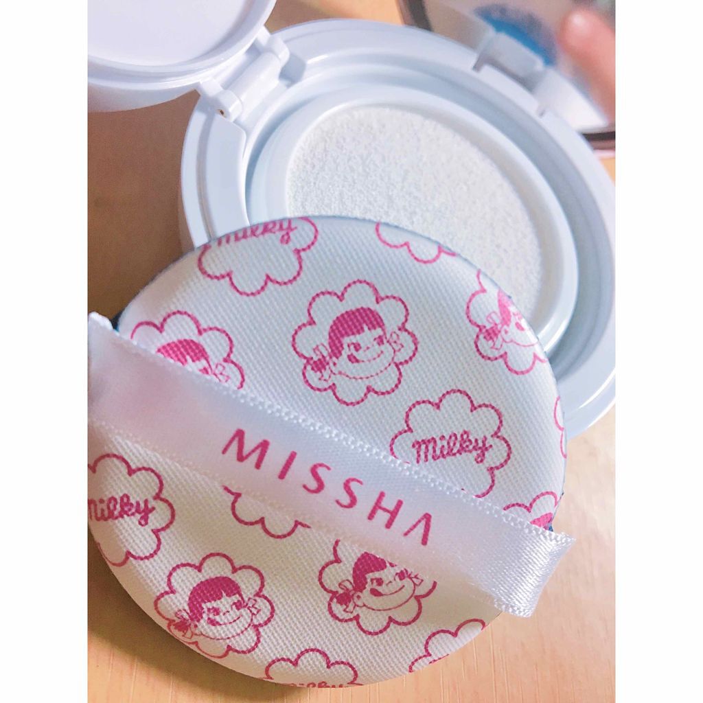 M クッションベース(ミルキー)/MISSHA/化粧下地を使ったクチコミ(3枚目)