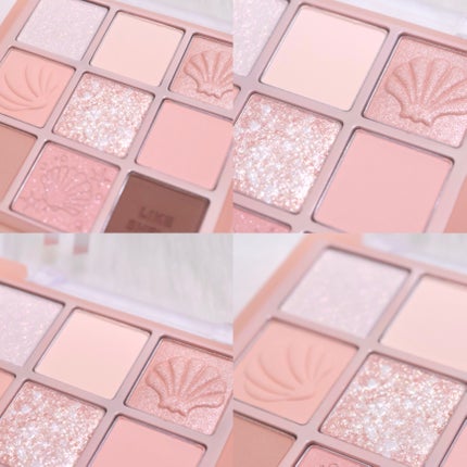 マイフェイブムードアイパレット 9カラー 08 SHELL ON THE BEACH/HOLIKA HOLIKA/アイシャドウパレットを使ったクチコミ(2枚目)