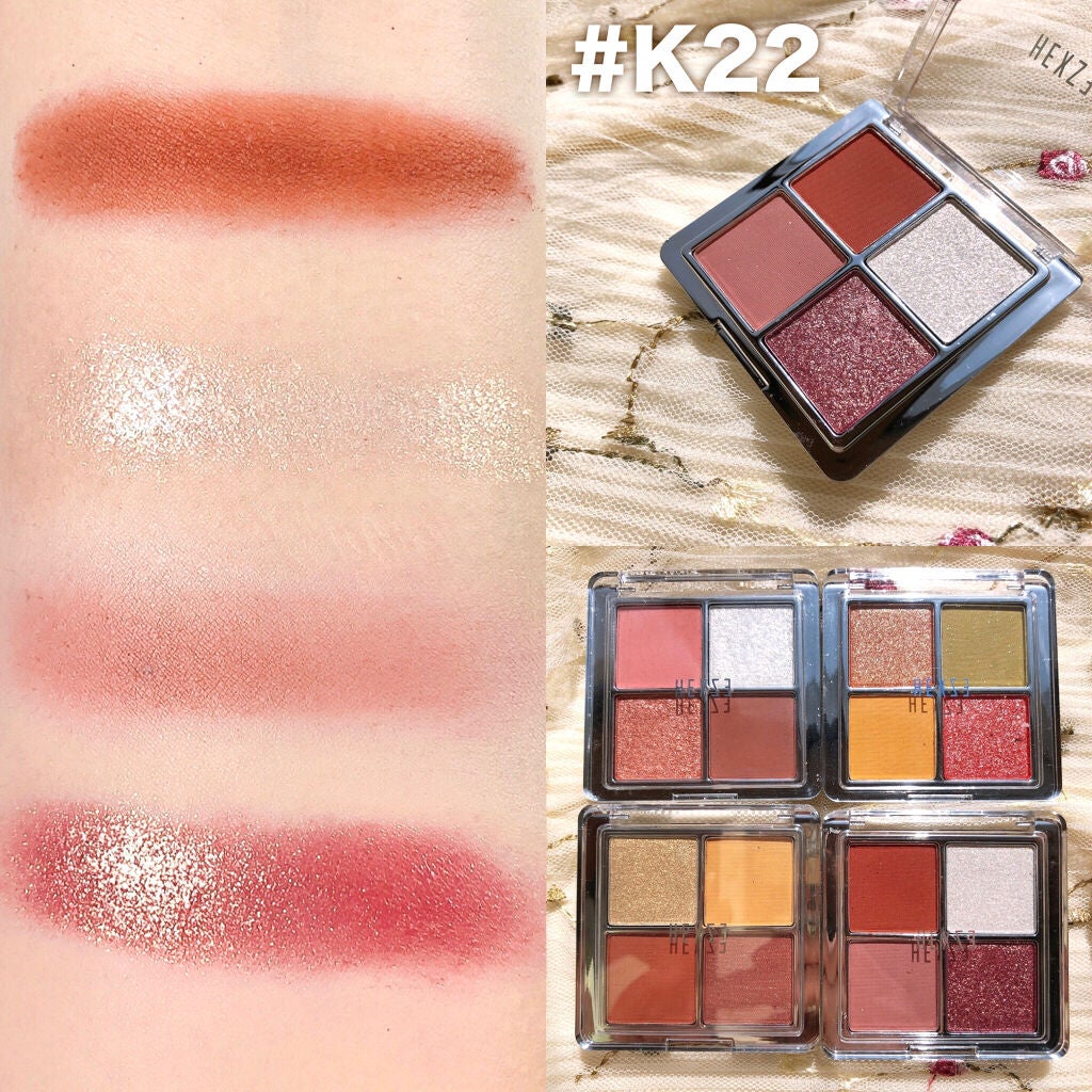 アイランドアドベンチャー4アイシャドウ/HEXZE(ヘックスゼ)/アイシャドウパレットを使ったクチコミ(5枚目)