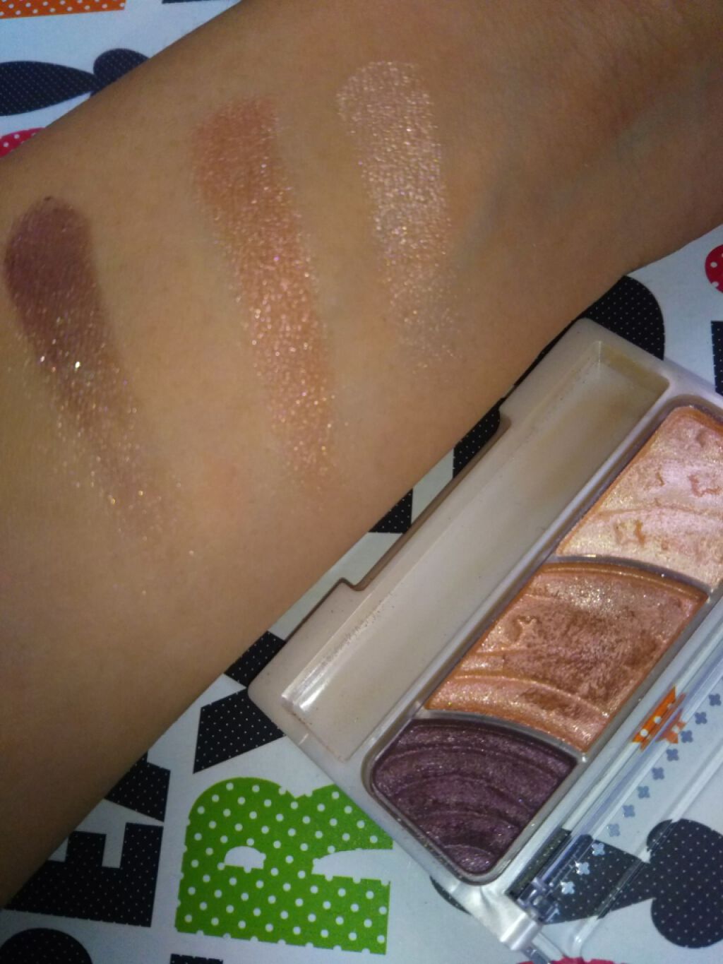 トーンアップアイシャドウ/CEZANNE/アイシャドウパレットを使ったクチコミ(2枚目)