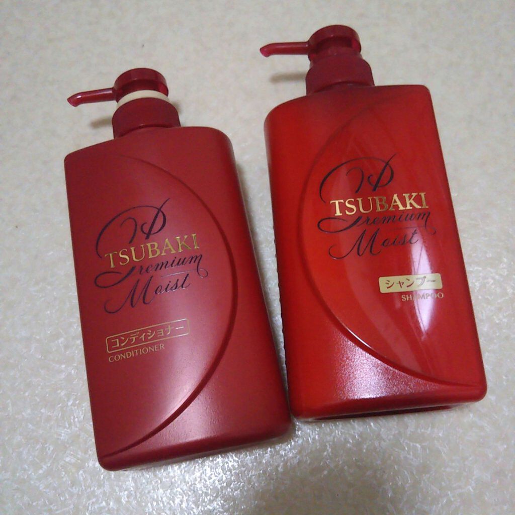 プレミアムモイスト シャンプー／ヘアコンディショナー/TSUBAKI/市販シャンプーを使ったクチコミ（2枚目）