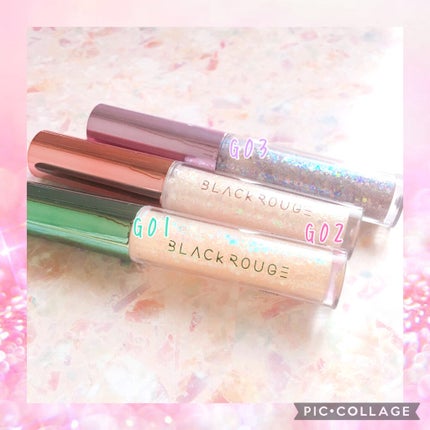 パールブリーアイグリッター/BLACK ROUGE/グリッターを使ったクチコミ(2枚目)