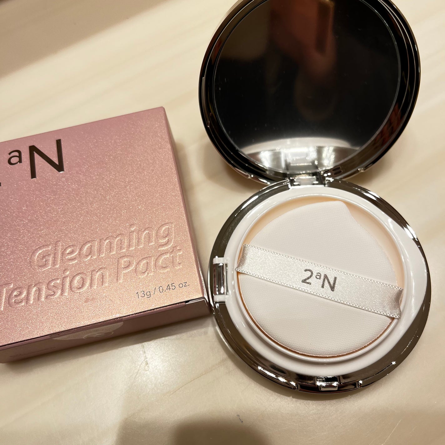 グリーミングテンションパクト/2aN/クリーム・エマルジョンファンデーションを使ったクチコミ(2枚目)