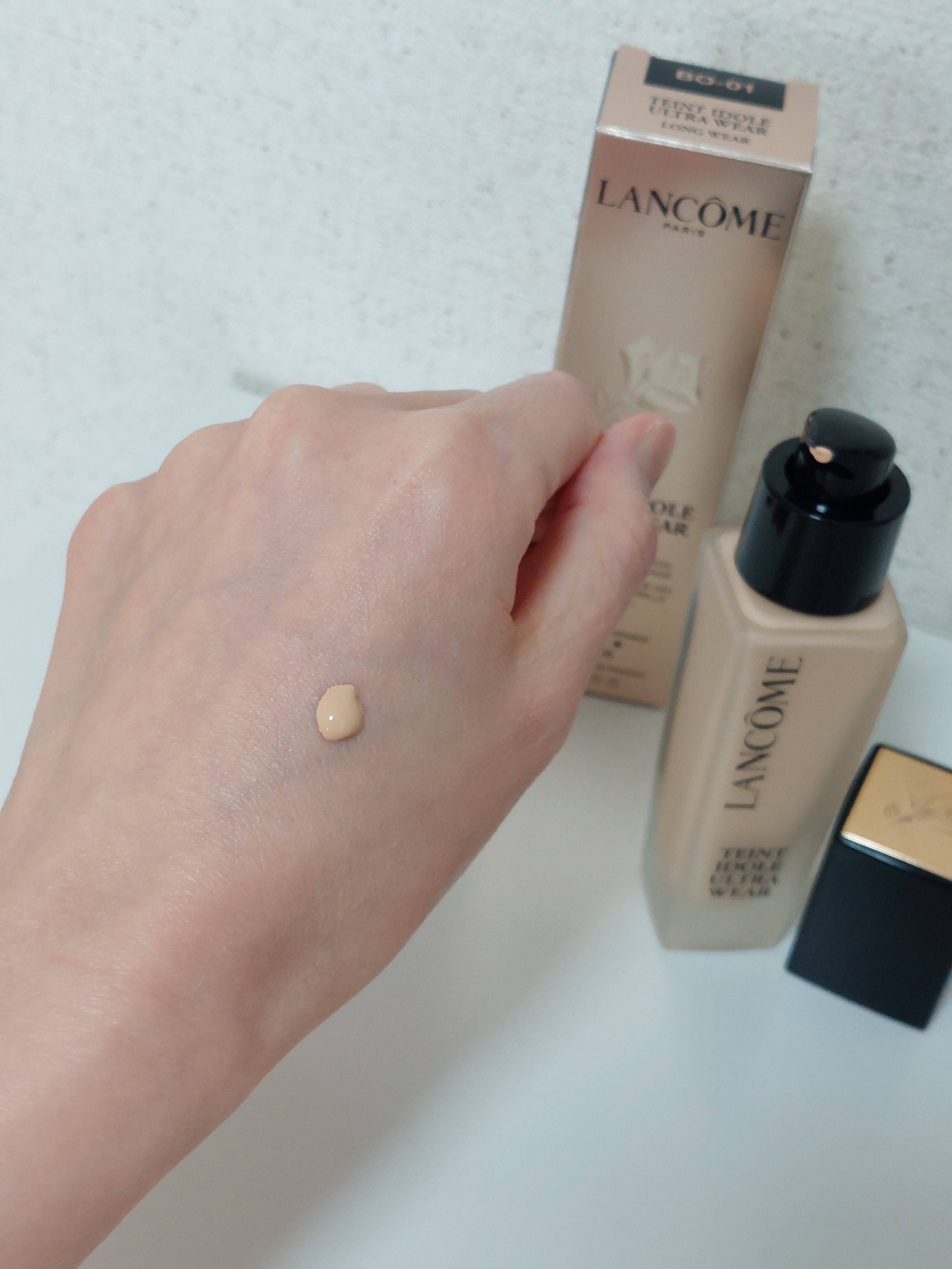 タンイドル ウルトラ ウェア リキッド N/LANCOME/リキッドファンデーションを使ったクチコミ（3枚目）