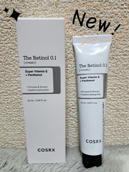 RXザ・レチノール0.1クリーム/COSRX/フェイスクリームを使ったクチコミ(1枚目)