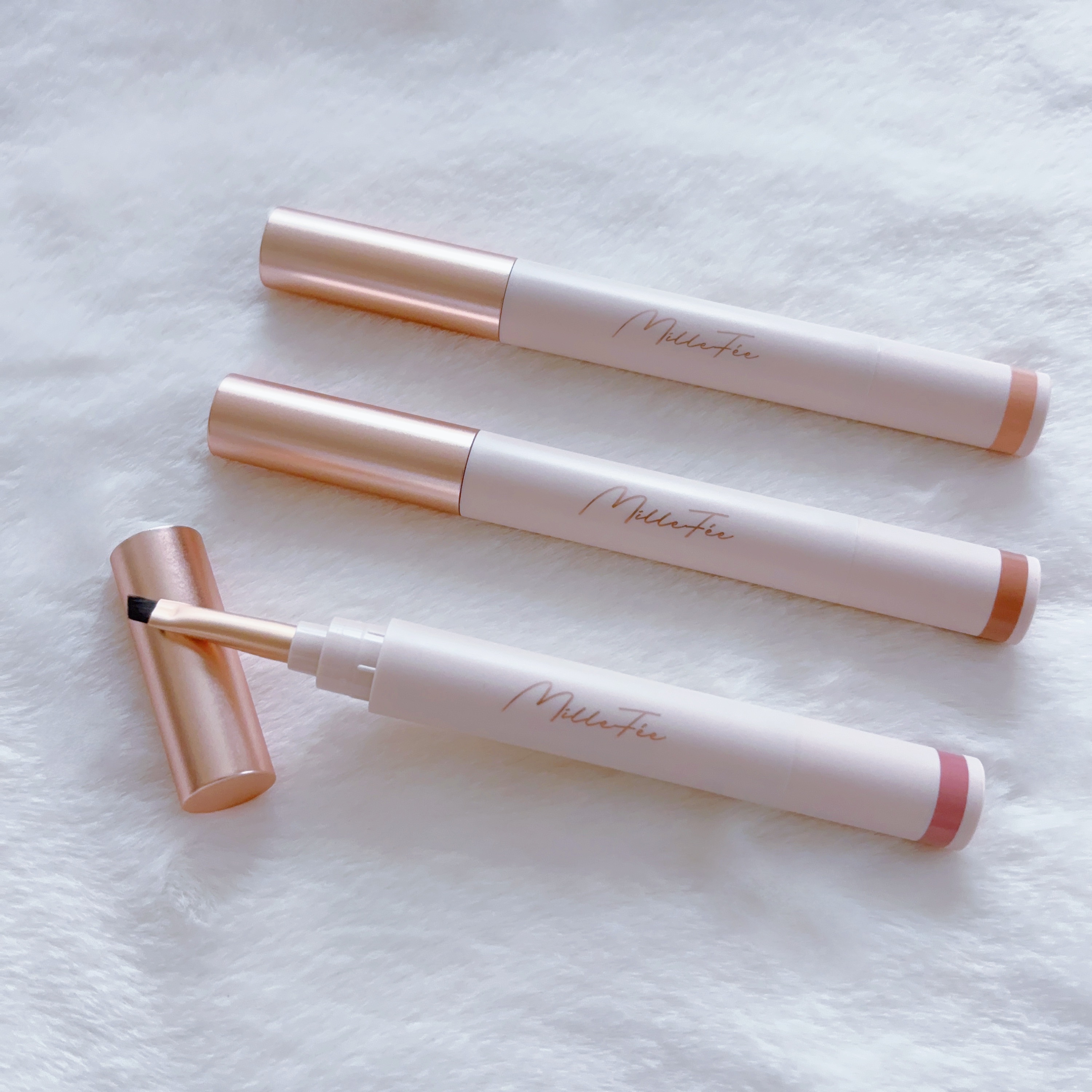 薄眉エアリームース 03 モーヴピンク/MilleFée/パウダーアイブロウを使ったクチコミ（1枚目）