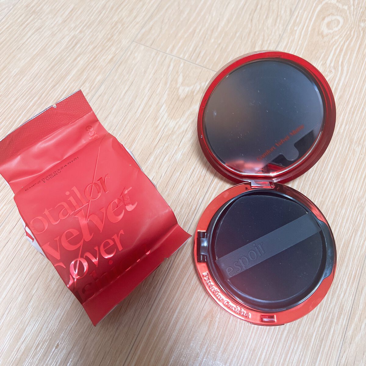 プロテーラービーベルベットカバークッション/espoir/クッションファンデーションを使ったクチコミ(2枚目)