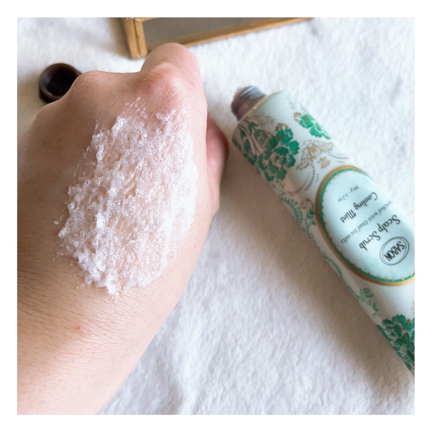 ヘッドスクラブ リフレッシング(ミント)/SABON/ヘッドスクラブを使ったクチコミ（3枚目）