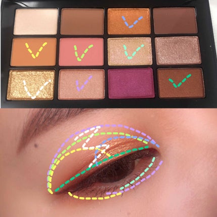 アフターグロー アイシャドーパレット/NARS/アイシャドウパレットを使ったクチコミ(3枚目)