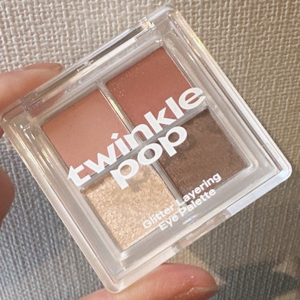 グリッターレイヤリングアイシャドウパレット/TWINKLE POP/アイシャドウパレットを使ったクチコミ(5枚目)