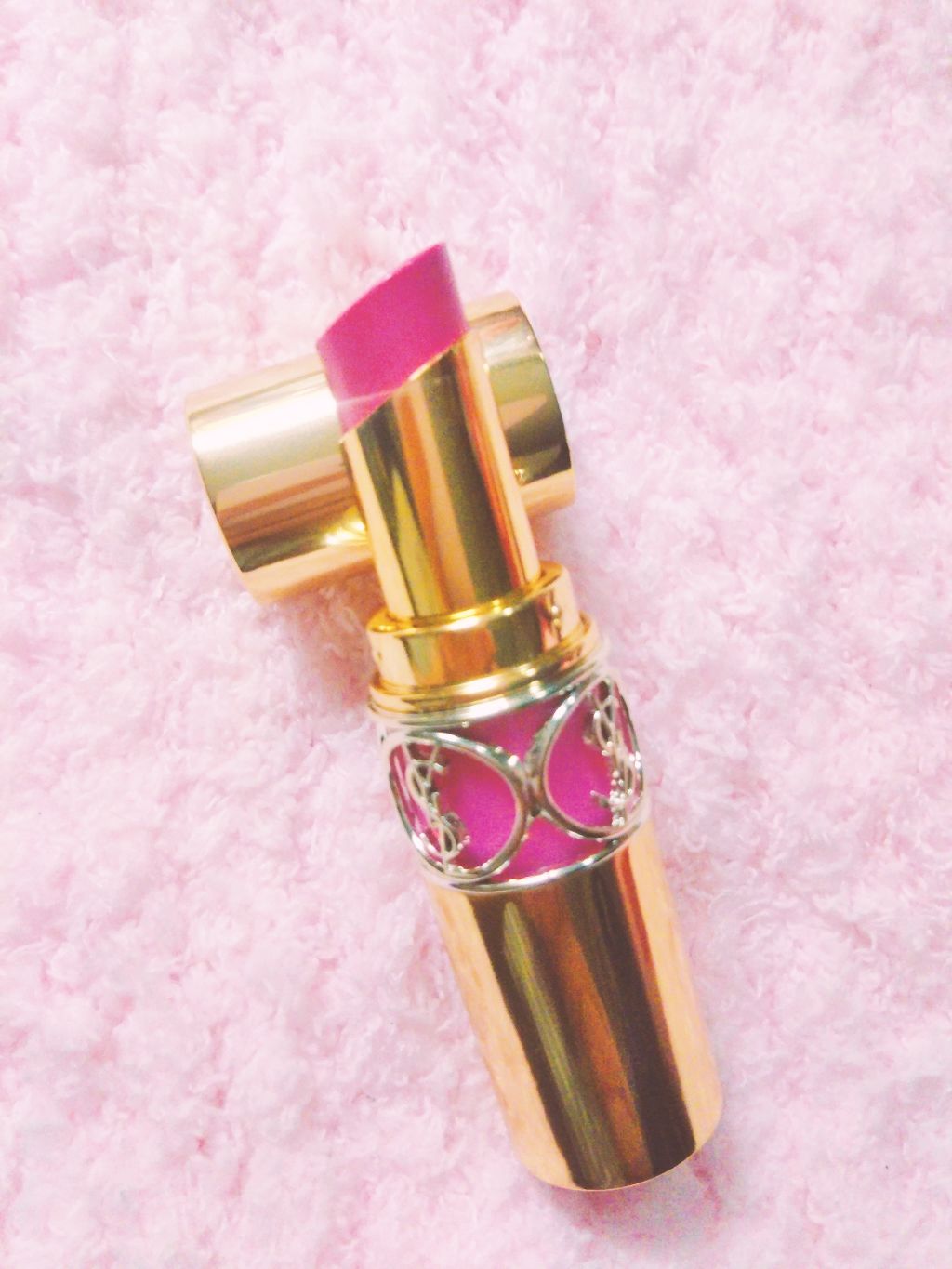 ルージュ ヴォリュプテ シャイン/YVES SAINT LAURENT BEAUTE/口紅を使ったクチコミ(1枚目)