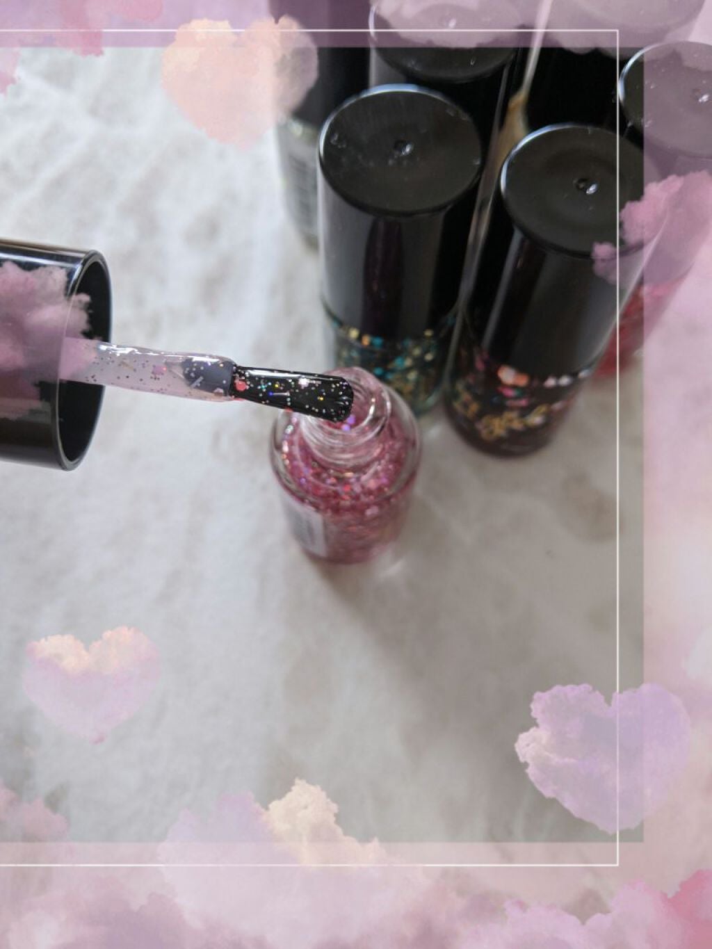 ITGグリッターネイル/DAISO/マニキュアを使ったクチコミ(5枚目)