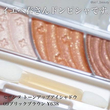 トーンアップアイシャドウ/CEZANNE/アイシャドウパレットを使ったクチコミ(4枚目)