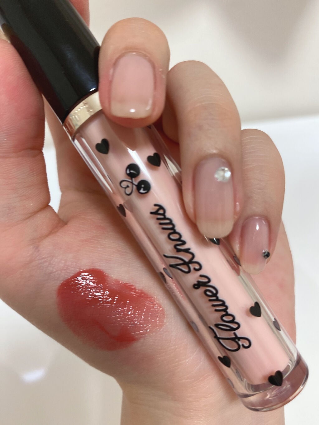 グリスニングウォータリングティント/FlowerKnows/リップティントを使ったクチコミ(2枚目)