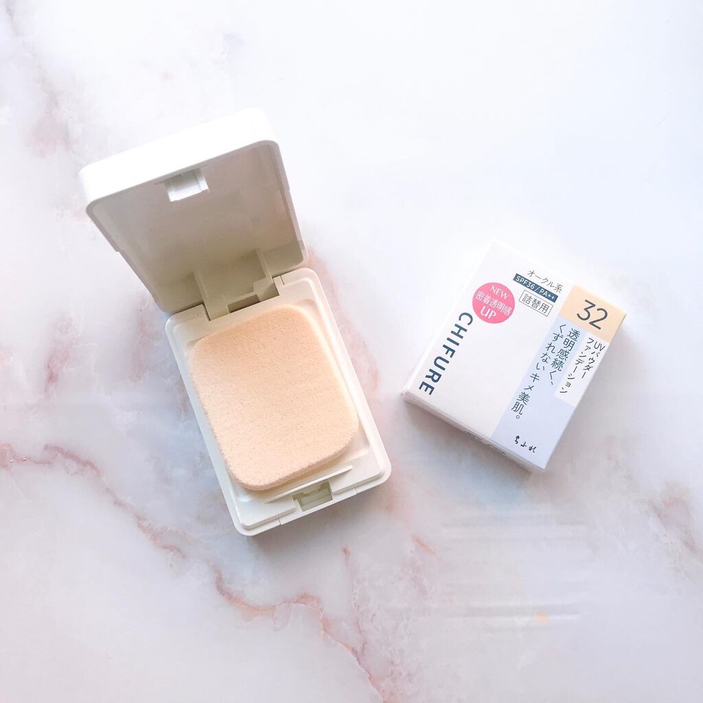 UV パウダー ファンデーション/ちふれ/パウダーファンデーションを使ったクチコミ(2枚目)