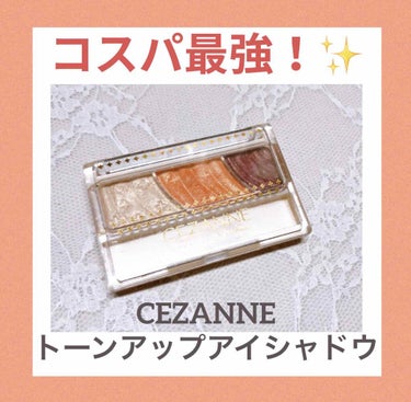 トーンアップアイシャドウ/CEZANNE/アイシャドウパレットを使ったクチコミ（1枚目）