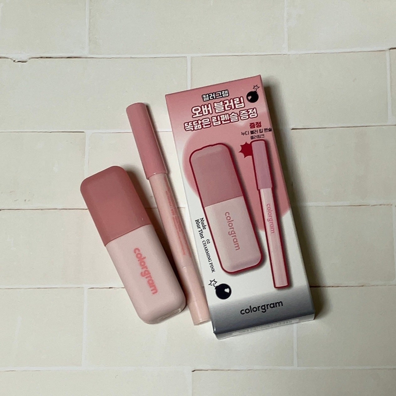 カラーグラム ヌーディーブラーティント/Colorgram/リップティントを使ったクチコミ(1枚目)