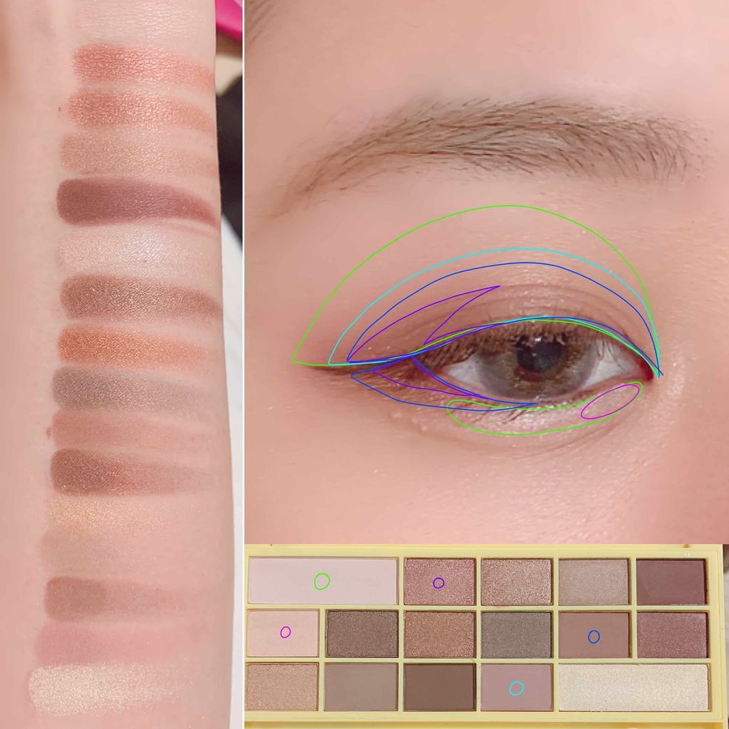 アイラブチョコレート/MAKEUP REVOLUTION/アイシャドウパレットを使ったクチコミ(2枚目)