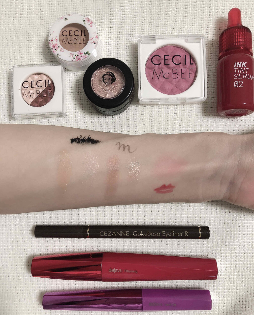 CMBバームアイシャドウ/セリア/ジェル・クリームアイシャドウを使ったクチコミ（2枚目）