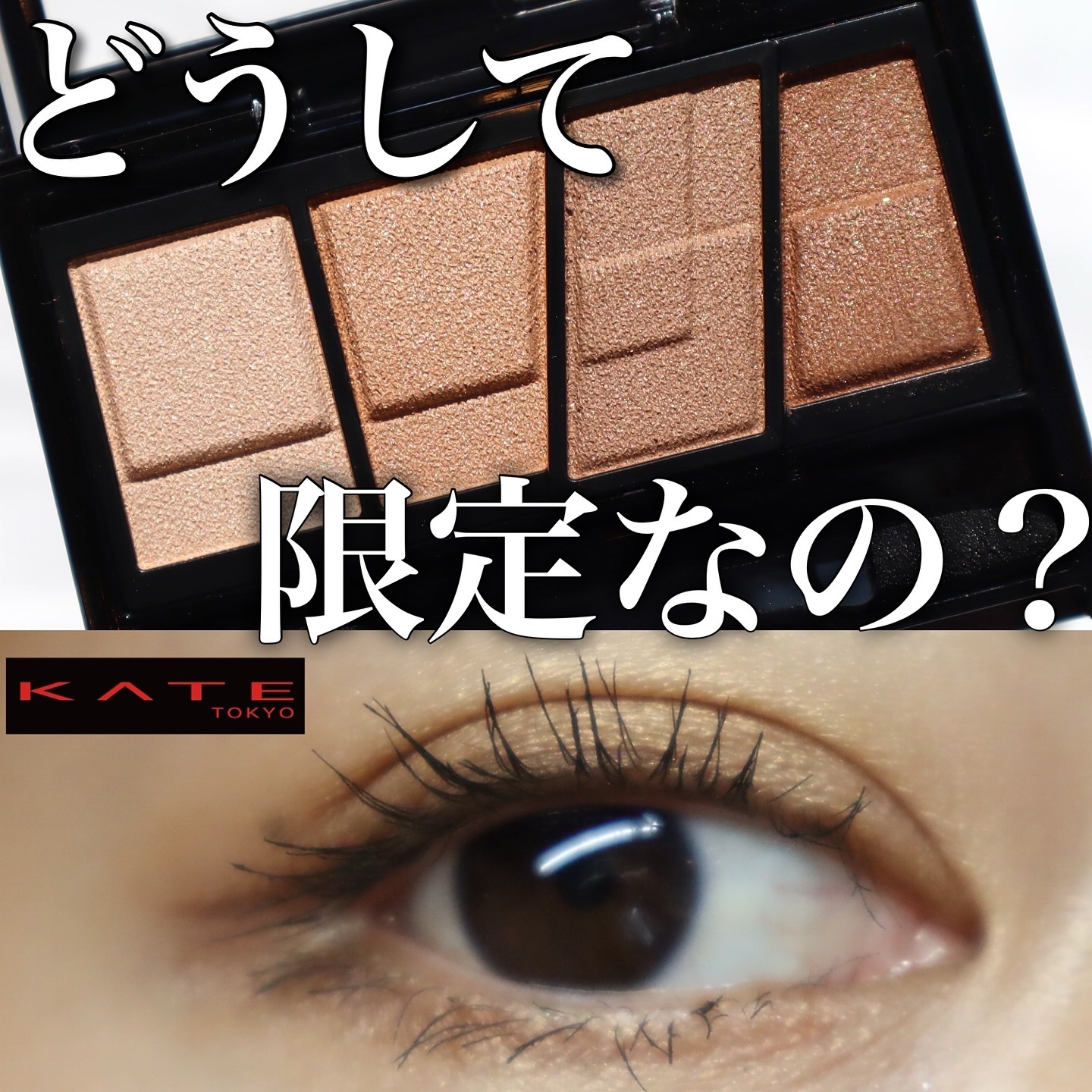 デザイニングブラウンアイズ EX-2 浅煎りブラウン(ライトローストブラウン)(限定)/KATE/アイシャドウパレットを使ったクチコミ（1枚目）