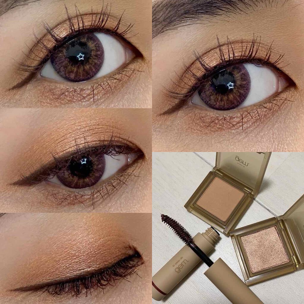 single eye color se-03 ブロンズ/la peau de gem./単色アイシャドウを使ったクチコミ（1枚目）