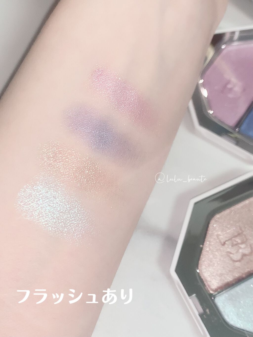 KILLAWATT FREESTYLE HIGHLIGHTER DUO/FENTY BEAUTY BY RIHANNA/パウダーハイライトを使ったクチコミ（3枚目）