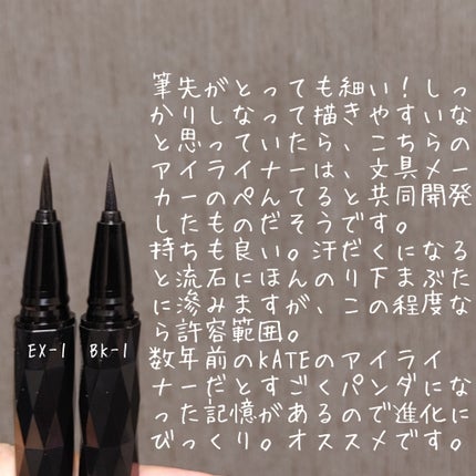 スーパーシャープライナーEX3.0/KATE/リキッドアイライナーを使ったクチコミ(3枚目)