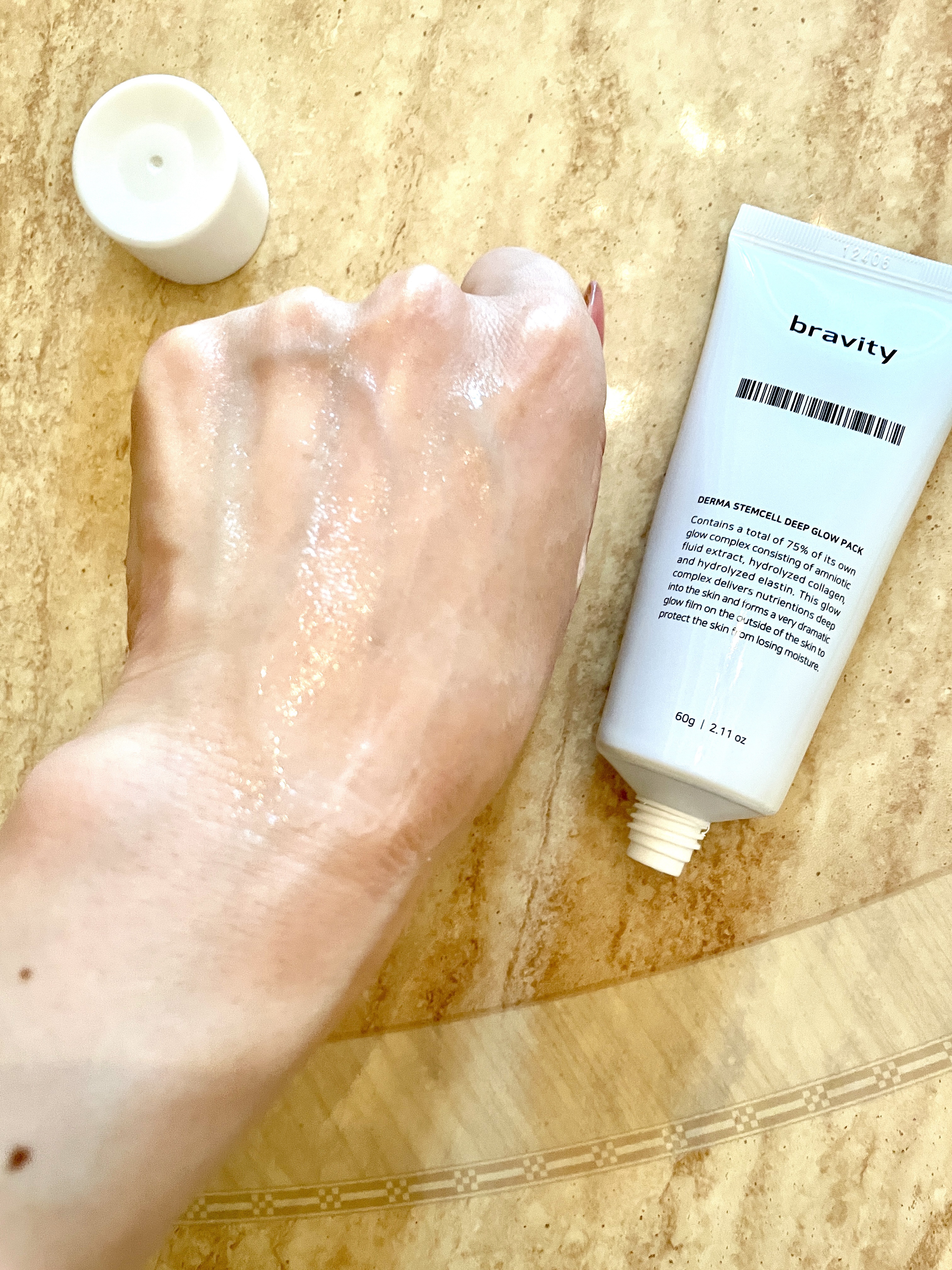 STEMCELL DEEP GLOW PACK/bravity/シートマスク・パックを使ったクチコミ（3枚目）