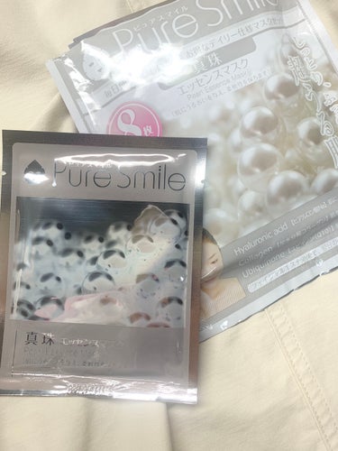 Pure Smile エッセンスマスク 毎日マスク8枚セット 真珠のクチコミ「🦪🙂即効性はあるけど、持続性なし🤍🦪

Pure Smile　エッセンスマスク 毎日マスク8枚.....」（1枚目）