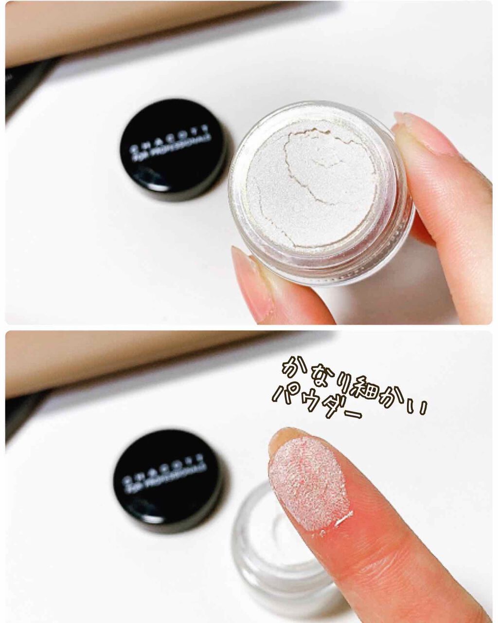 メイクアップカラーバリエーション パールシリーズ 684 クリスタルゴールド/チャコット・コスメティクス/単色アイシャドウを使ったクチコミ（2枚目）