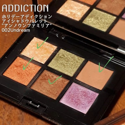 ホリデーアディクション アイシャドウパレット“アンノウンファミリア”/ADDICTION/アイシャドウパレットを使ったクチコミ(2枚目)