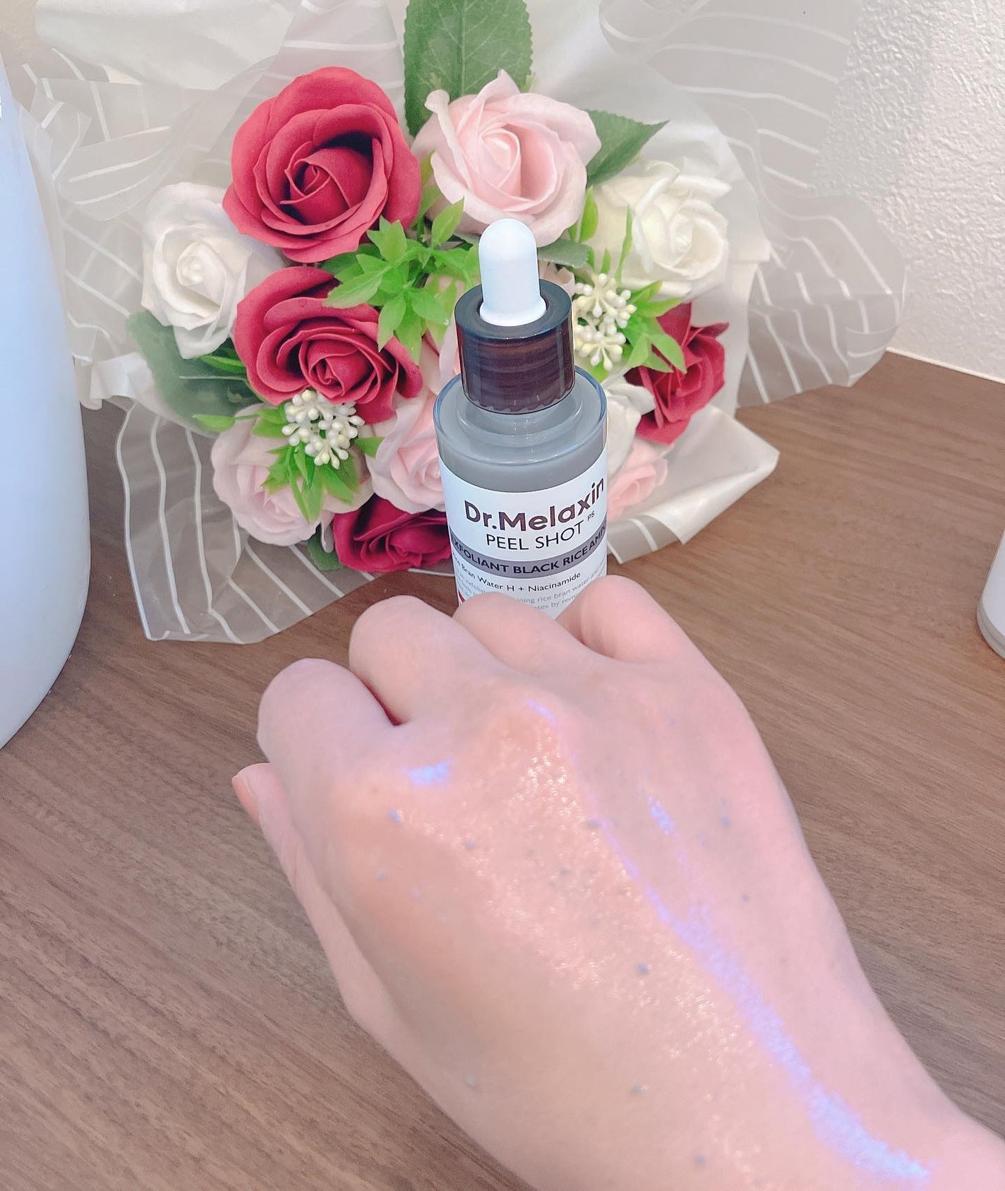 白米ピールショットゴマージュアンプル/Dr.Melaxin/美容液を使ったクチコミ(7枚目)