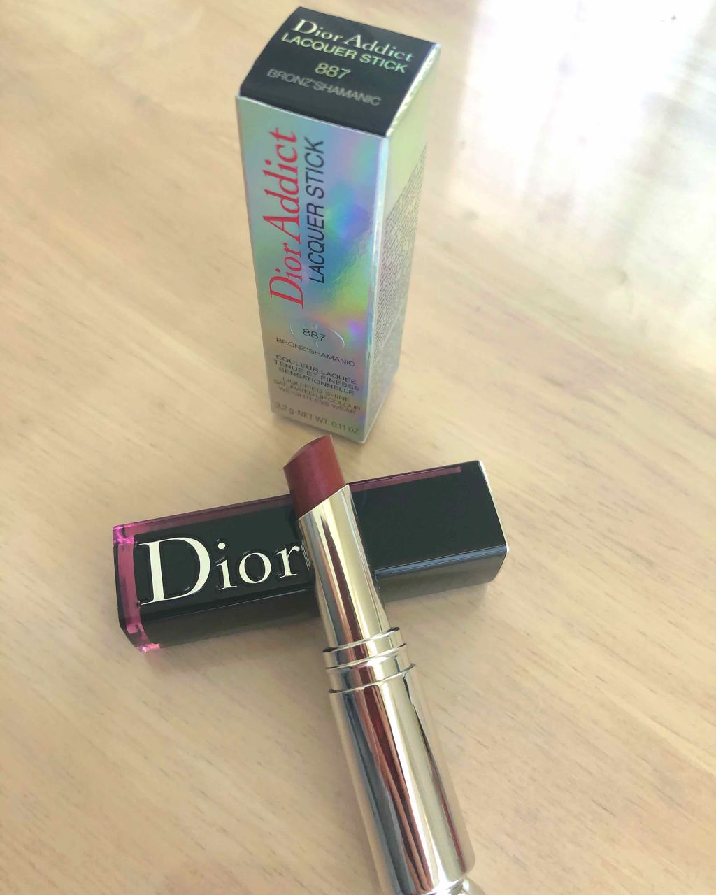 ディオール アディクト ラッカー スティック 887 ブロンズ シャマニック（生産終了）/Dior/口紅を使ったクチコミ（1枚目）