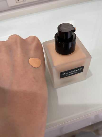 (旧)アンリミテッド ラスティング フルイド/shu uemura/リキッドファンデーションを使ったクチコミ(2枚目)