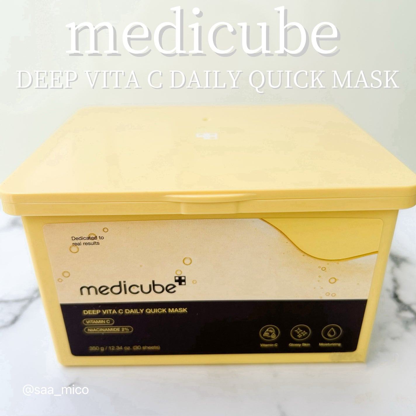 ディープ ビタC デイリー クイック マスク/MEDICUBE/シートマスク・パックを使ったクチコミ(1枚目)