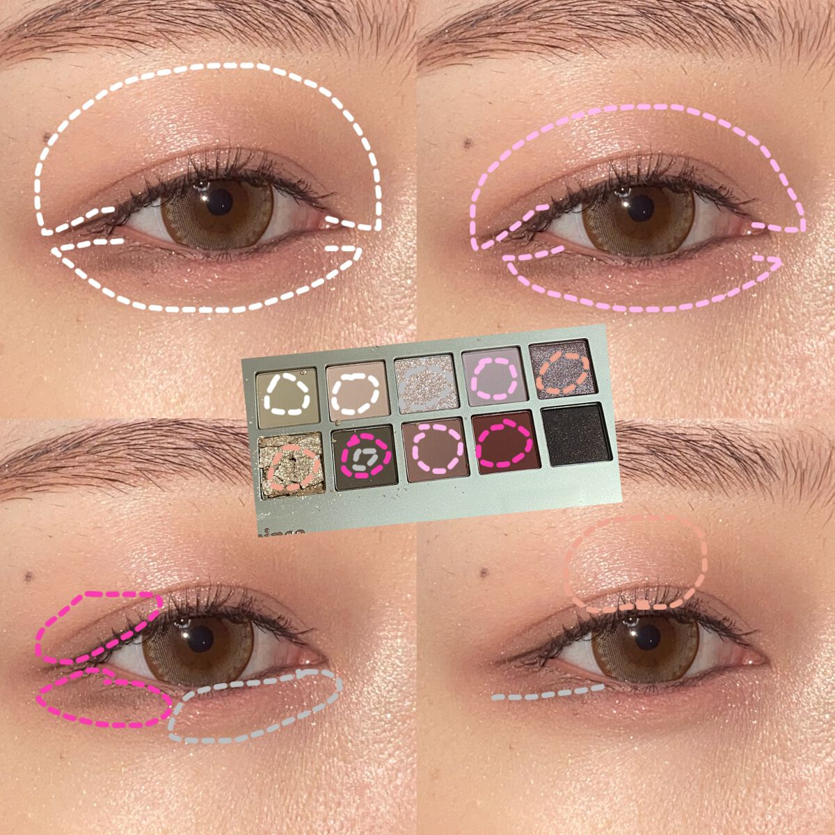 ニューデップスアイシャドウパレット/hince/アイシャドウパレットを使ったクチコミ（2枚目）