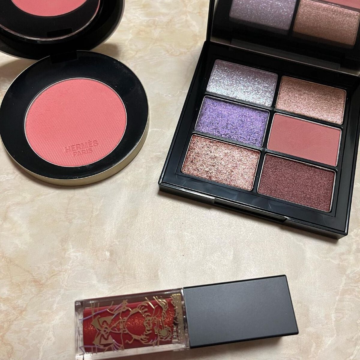 ローズ・エルメス ファー ア ジュ プードル ソワユーズ/エルメス/パウダーチークを使ったクチコミ(1枚目)