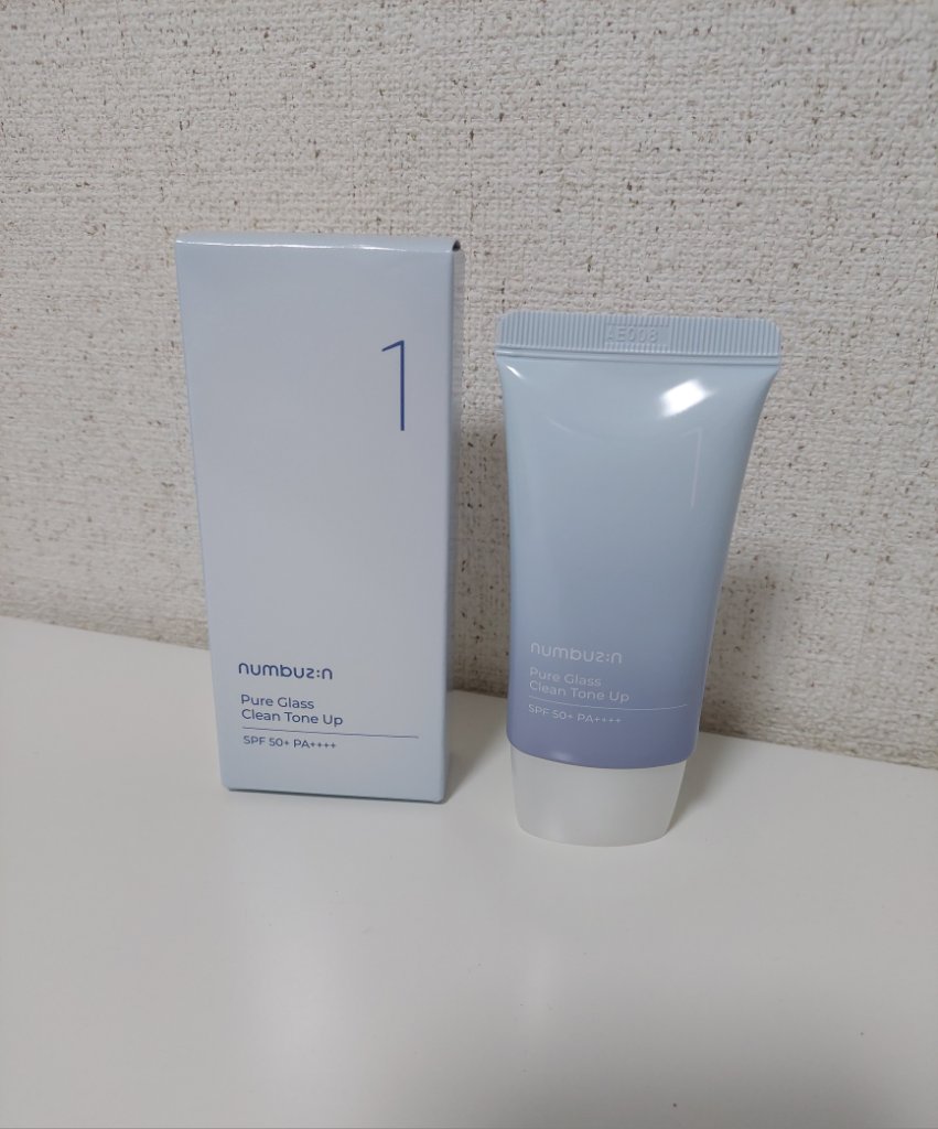1番 ガラス玉トーンアップクリーム/numbuzin/日焼け止めクリームを使ったクチコミ（1枚目）