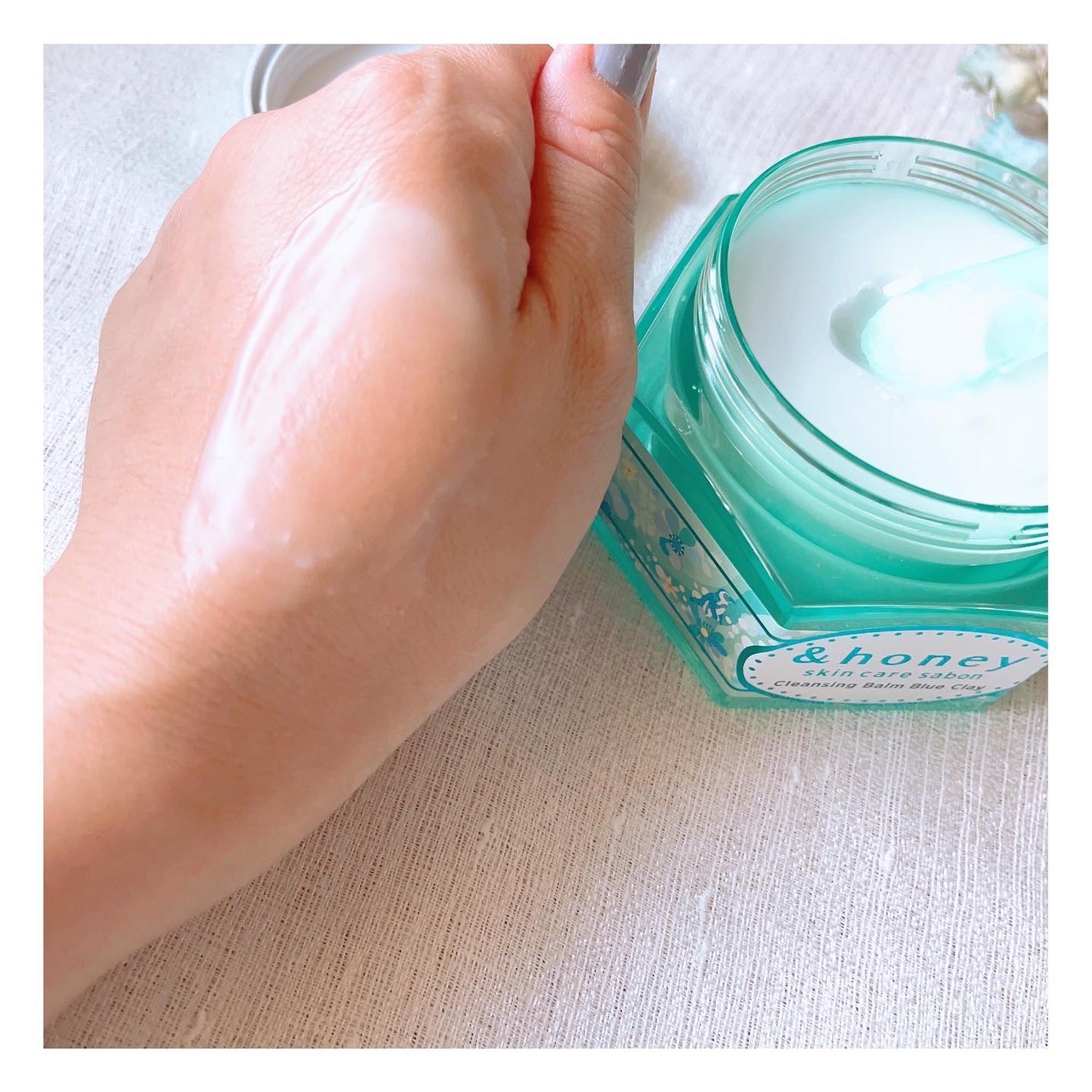 アンドハニー サボン クレンジングバーム ブルークレイ/&honey/クレンジングバームを使ったクチコミ(7枚目)