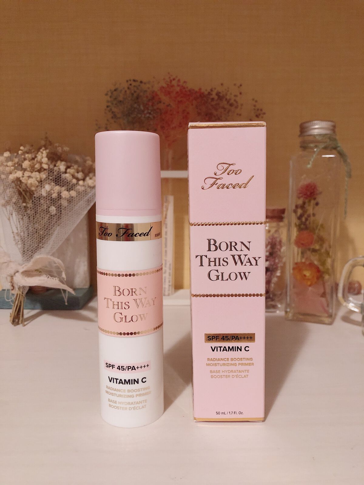 ボーン ディス ウェイ グロウ モイスチュアライジング メイクアップ プライマー/Too Faced/化粧下地を使ったクチコミ（1枚目）