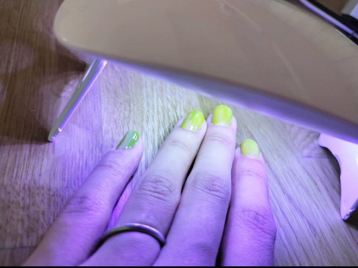 チャームスティックジェル #32 ピスタチオ/OMD/オールインワンネイルを使ったクチコミ（3枚目）