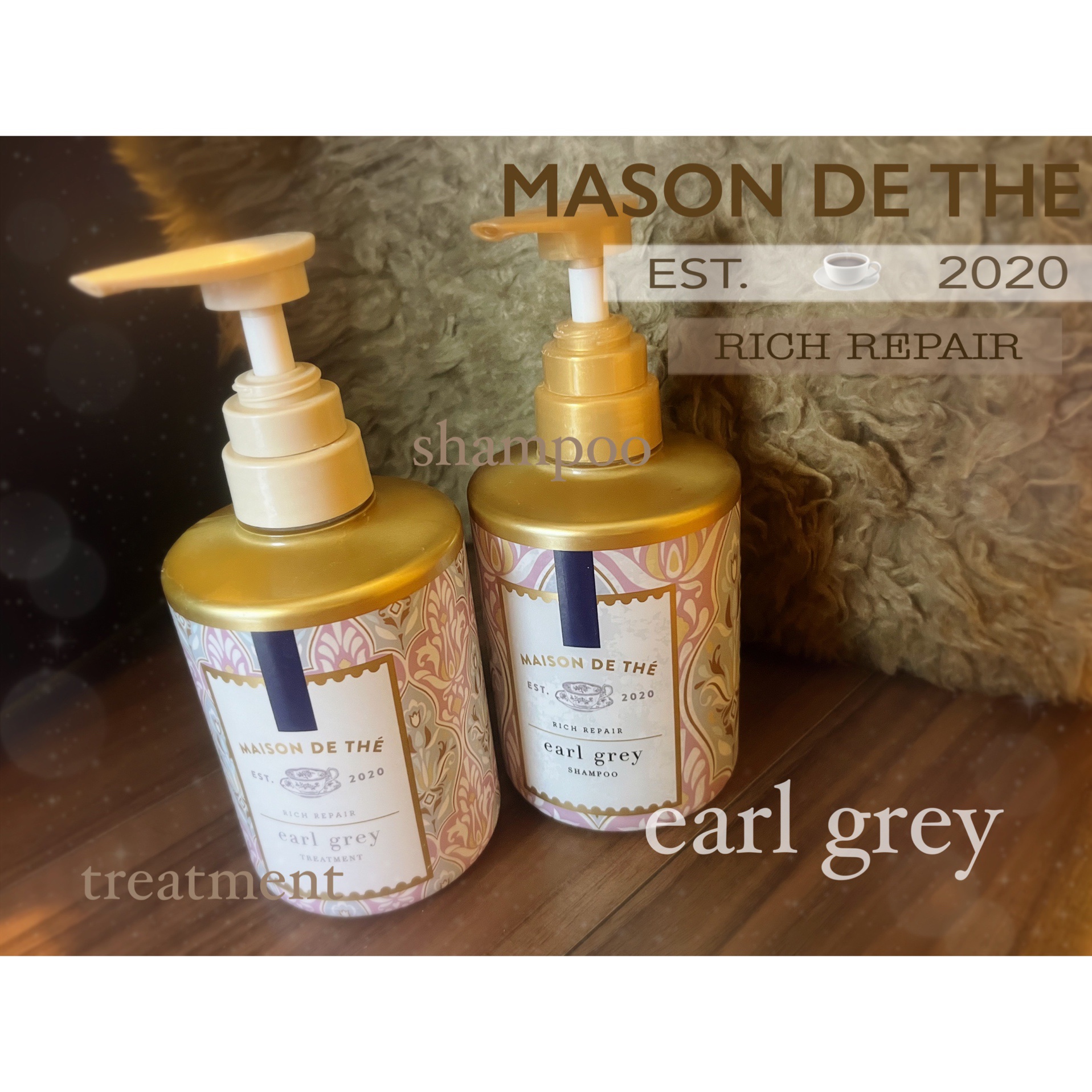 リッチリペア シャンプー／トリートメント/MAISON DE THÉ/市販シャンプーを使ったクチコミ（2枚目）