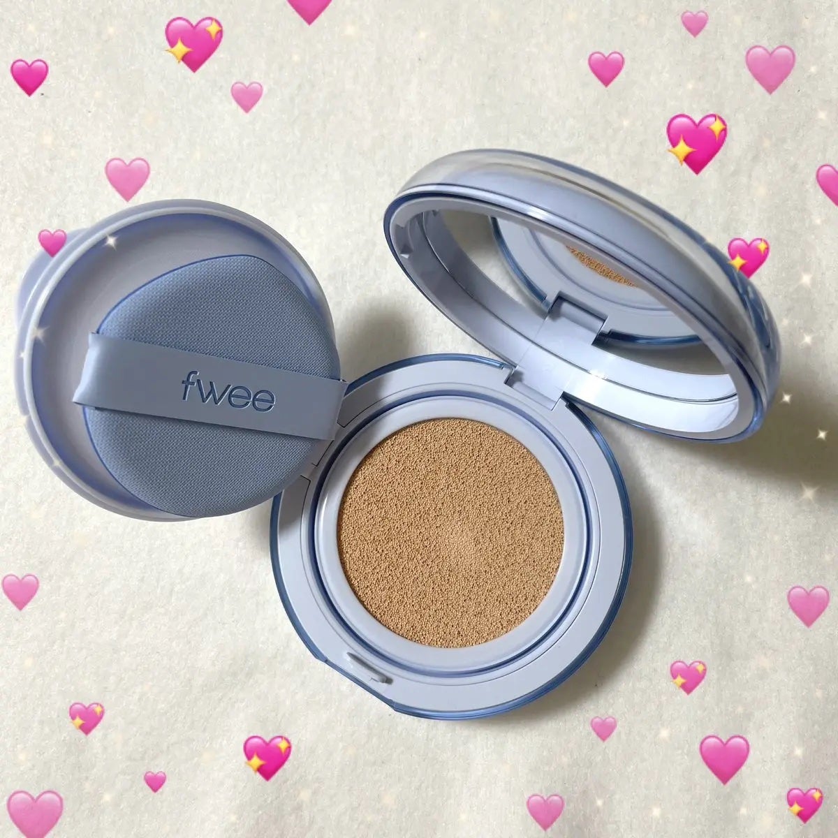 フィー クッションガラス ナチュラル/fwee/クッションファンデーションを使ったクチコミ(2枚目)