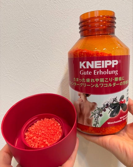 クナイプ グーテエアホールング バスソルト ウィンターグリーン&ワコルダーの香り/クナイプ/無機塩系入浴剤を使ったクチコミ(3枚目)