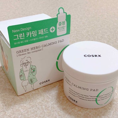 COSRX ワンステップグリーンカーミングパッドのクチコミ「COSRX 
One Step Green Hero Calming Pad🌼
通称、おじさん.....」（1枚目）